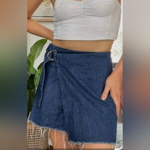Madewell Dark Blue Denim Skirt